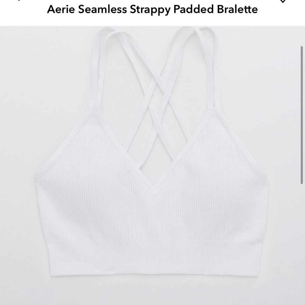 NWT Aerie Seamless Strappy Padded Bralette Size L